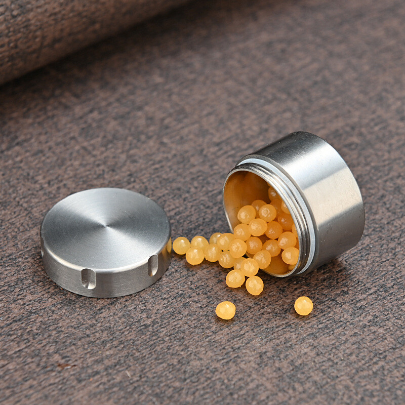 Pure Titanium Waterproof Pill Holder Organizer Container Jewelry Tea Storage Box