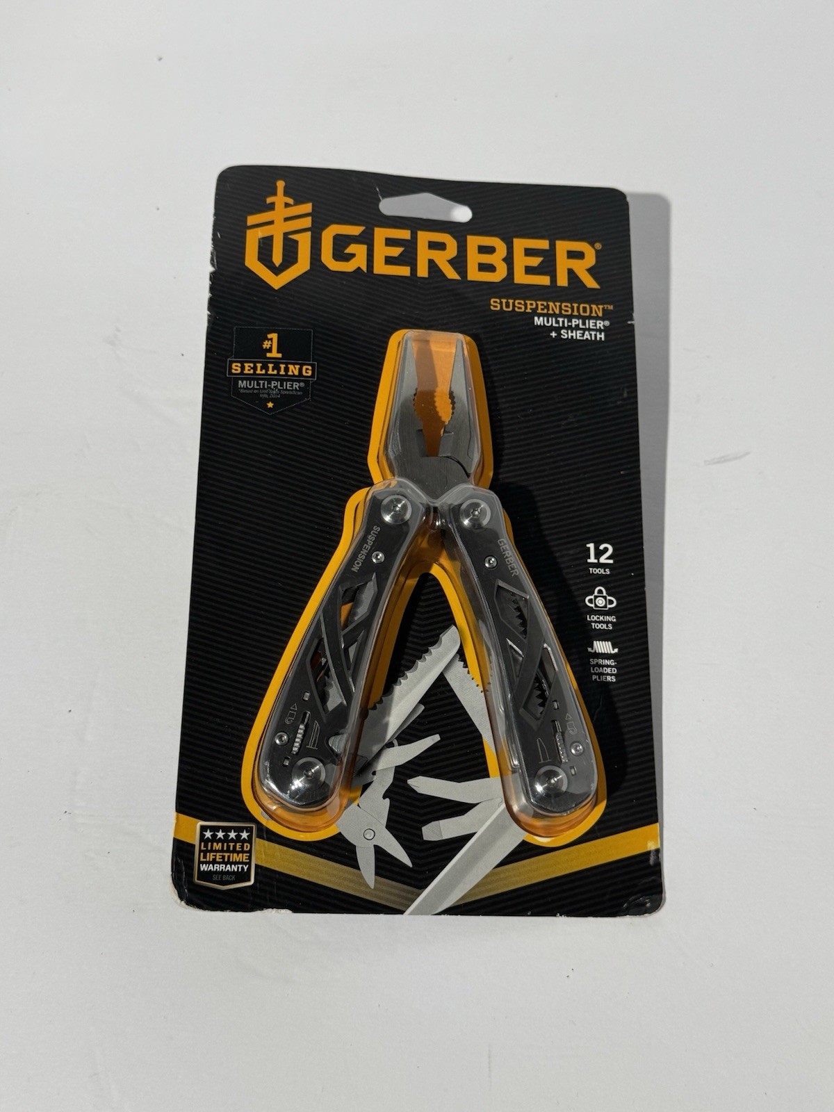 Gerber Suspension Multi Tool 12-in-1 Pliers Knife Set w/ Sheath NEW Sealed 💛