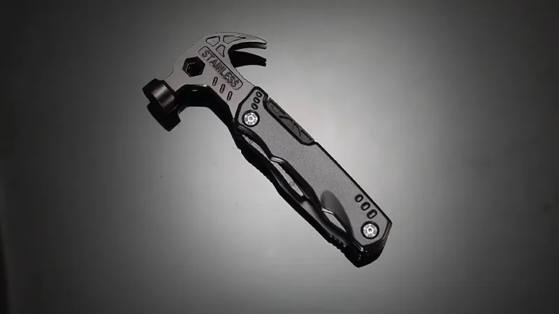 Multifunction Folding Pliers Multitool Claw Hammer Wrench EDC Tool With Sheath
