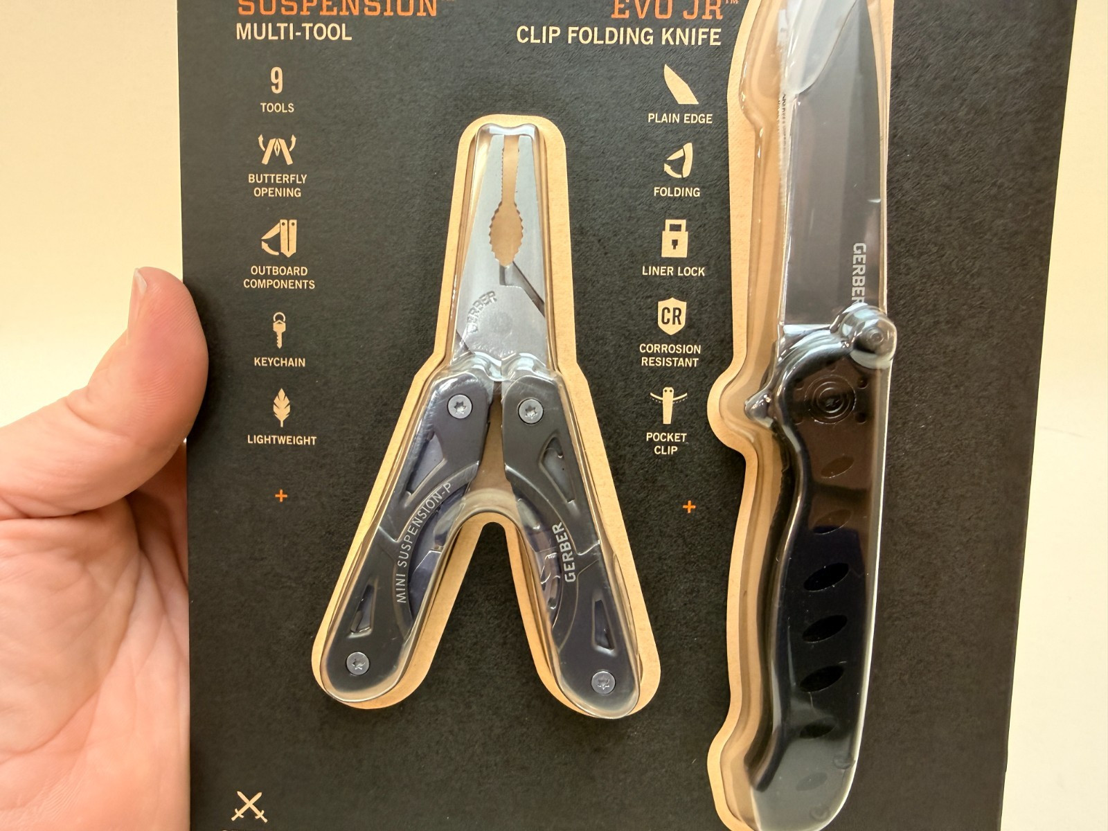 NEW/SEALED Gerber Mini Suspension Multi-Tool and EVO Jr. Folding Knife Combo Set