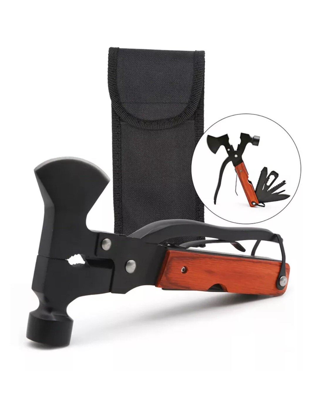 18 In 1 Hammer Campers Multi Tool & Tri Fold Micro G.I. Style Shovel Stansport