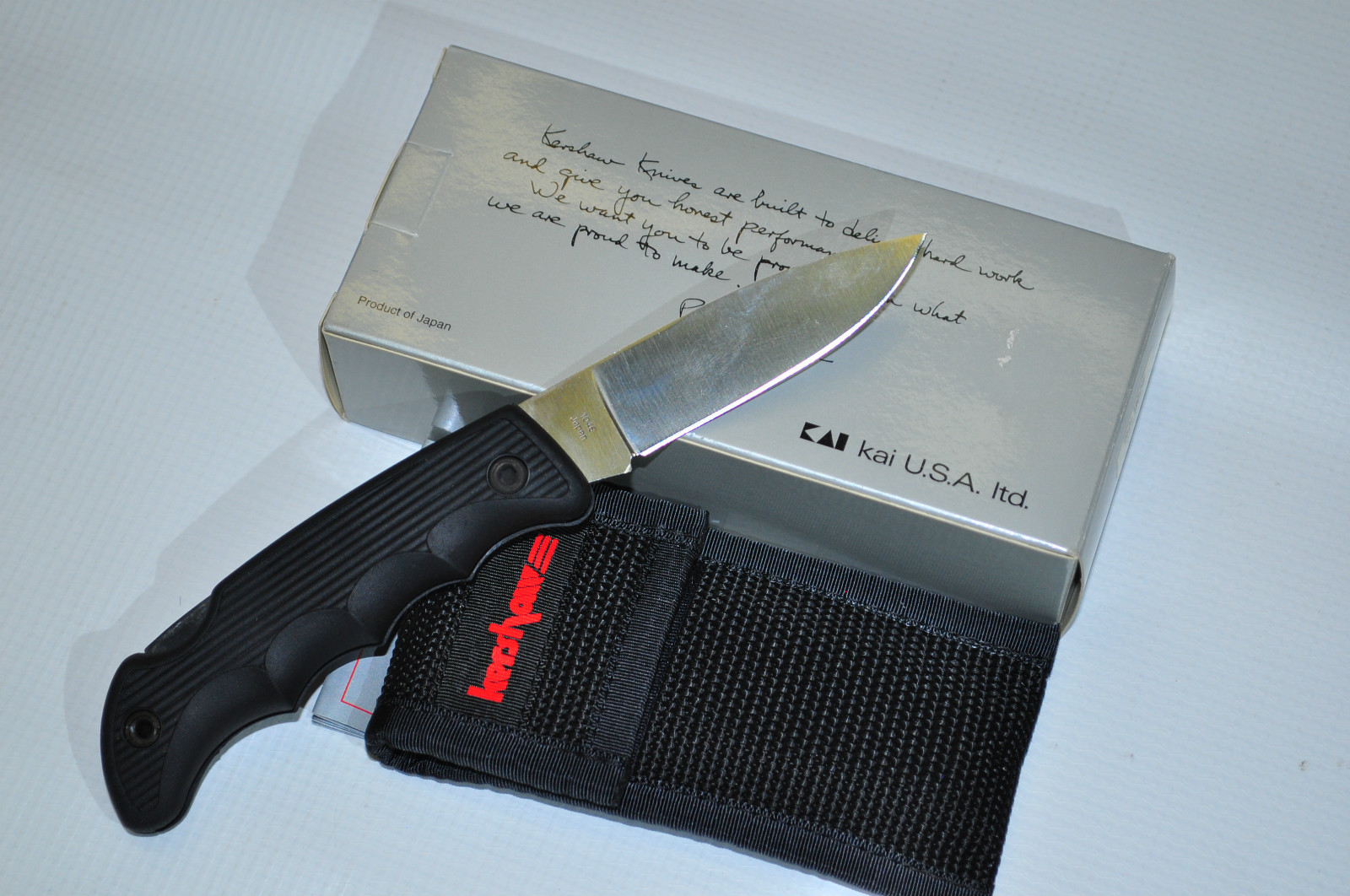 KERSHAW 1046 ELK SPRING LOCKBACK FOLDER PLAIN BLADE KNIFE MADE IN JAPAN