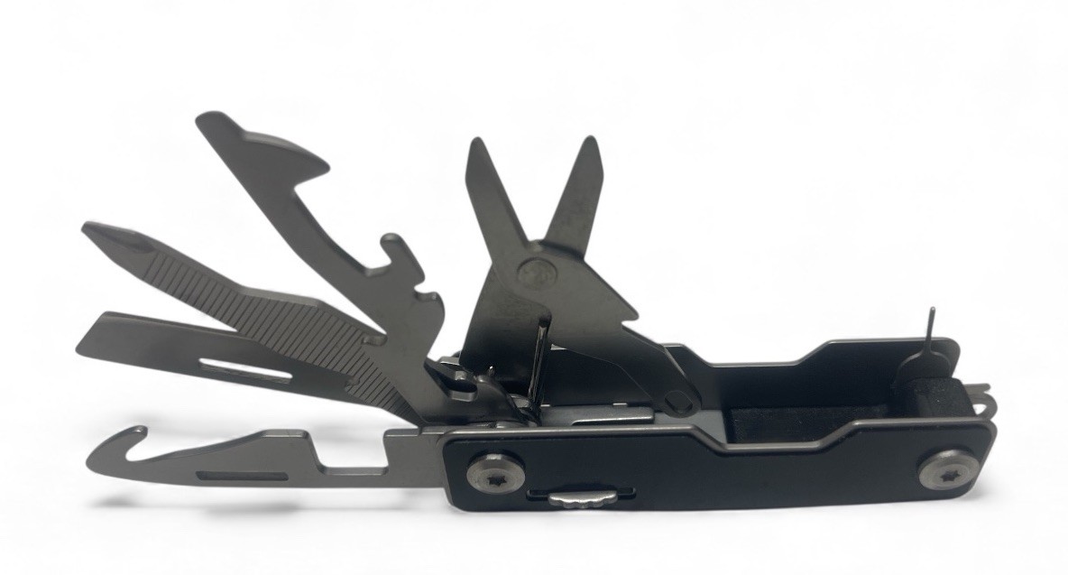 GHK 10 In 1 Pocket Multi Tool EDC Swiss Army Type Knife Screwdriver Safety Lock