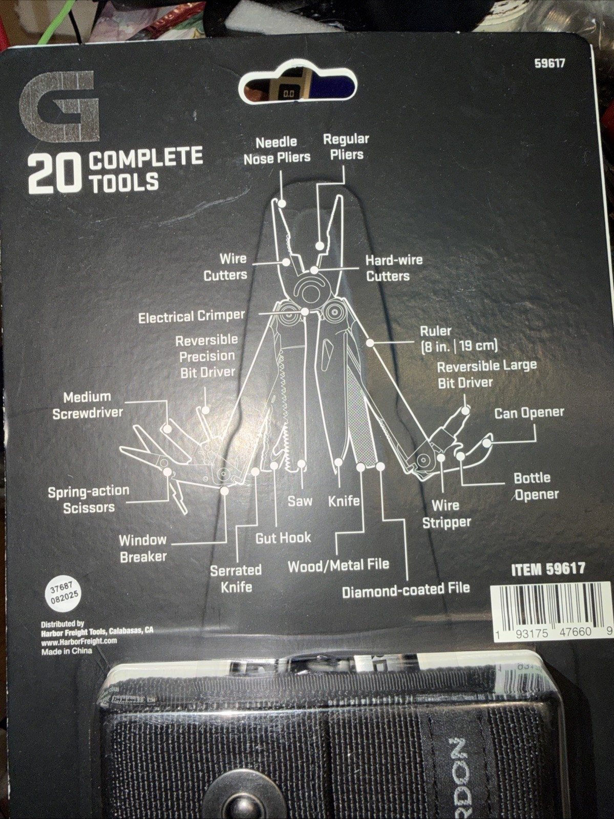 Gordon 20-in-1 Stainless Steel Multi Tool w/Sheath New In Package