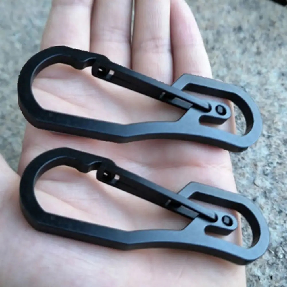 1pc Titanium Plating Carabiner Camping Clip Outdoor Tool Key Ring Clip Keychain