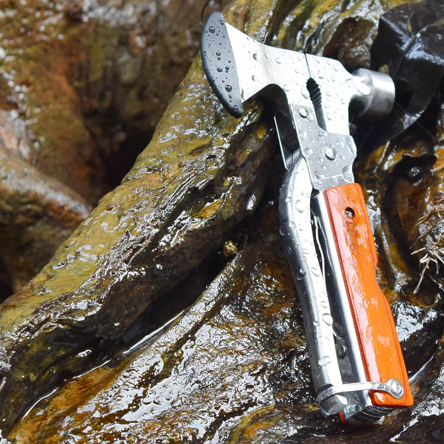 Multitool Hammer Camping Gear Accessories Survival Kits 14 In 1 Multifunction To