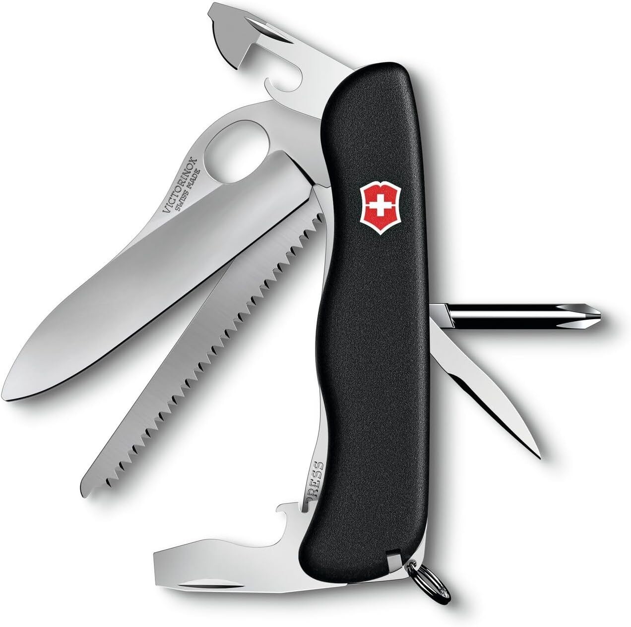 Victorinox One-Hand Trekker Swiss Army Knife 12 Function Swiss Made Pocket – New