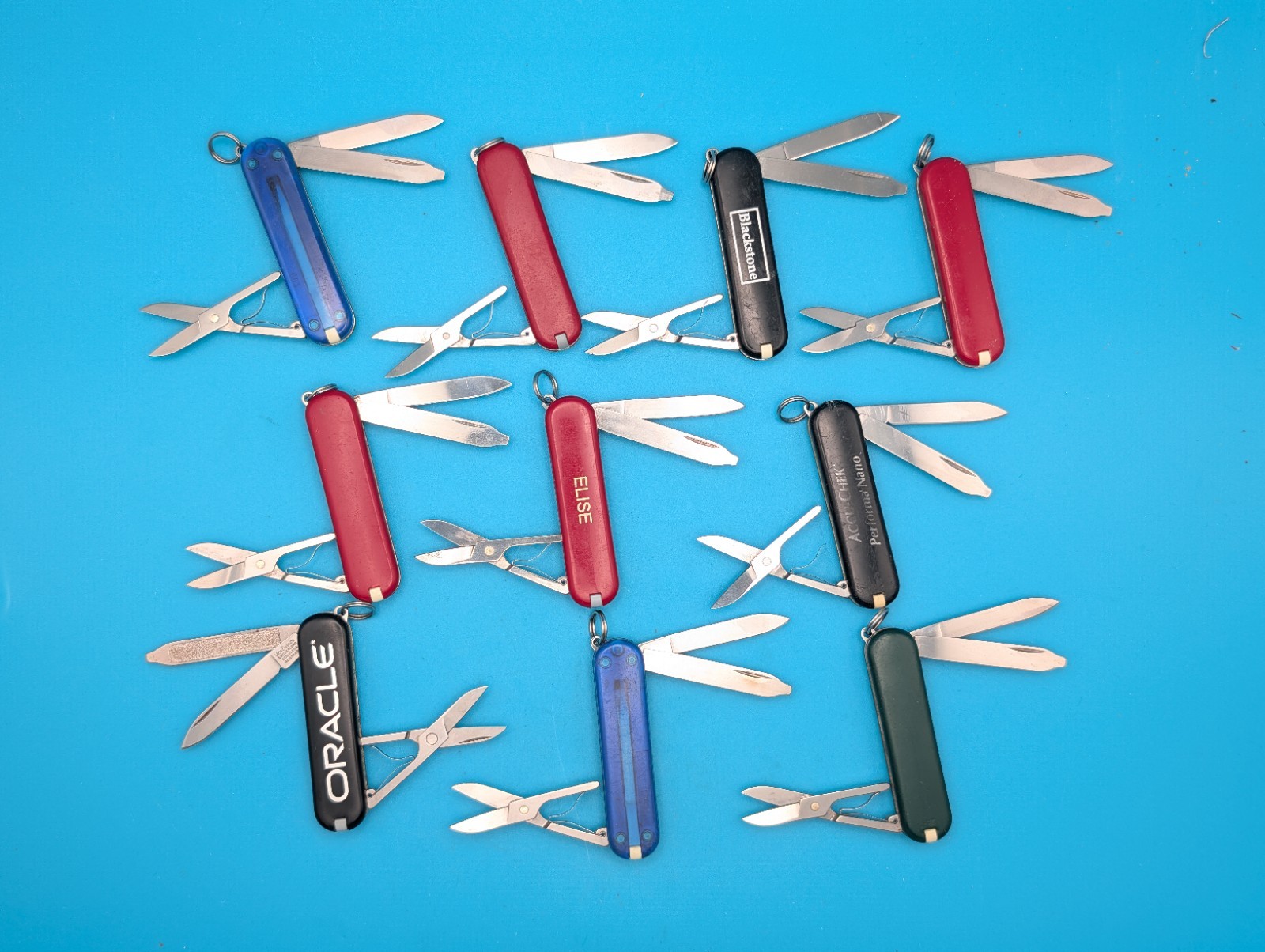 Lot of 10 Victorinox Classic Swiss Army Knife Multi Tools!