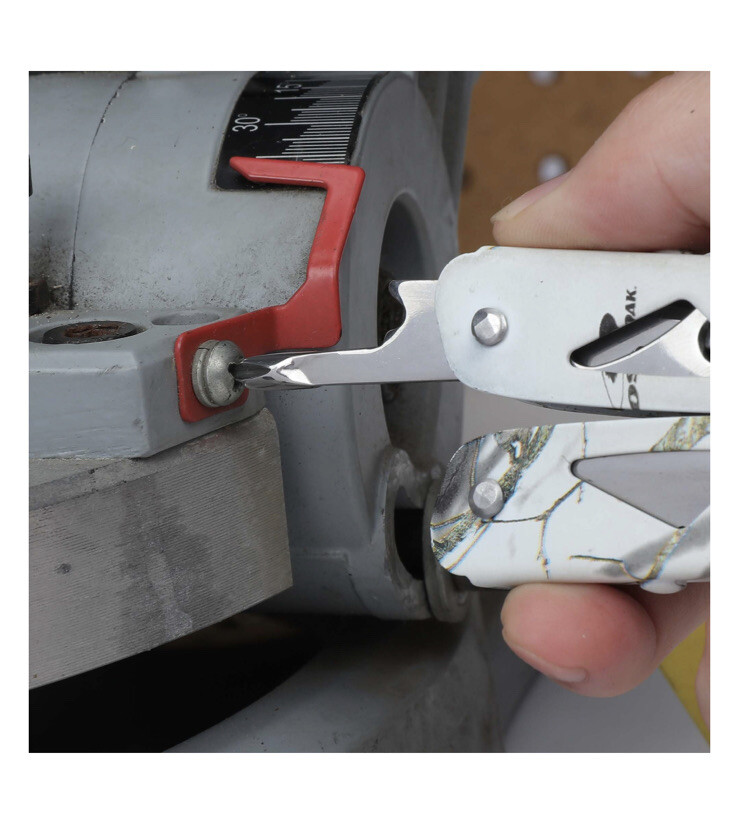 Ozark Trail 12-In-1 Multi-Tool Screwdriver Knife Pliers Saw w/ Sheath White Camo
