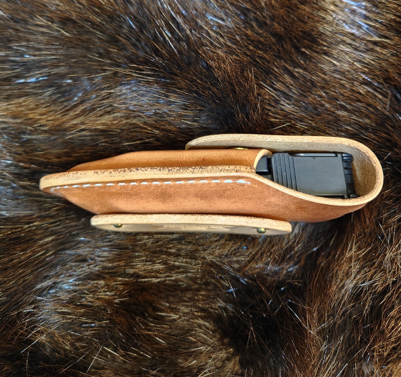 LeatherMan Supertool 300 Leather Sheath Top Grain Horween Handmade in Kentucky