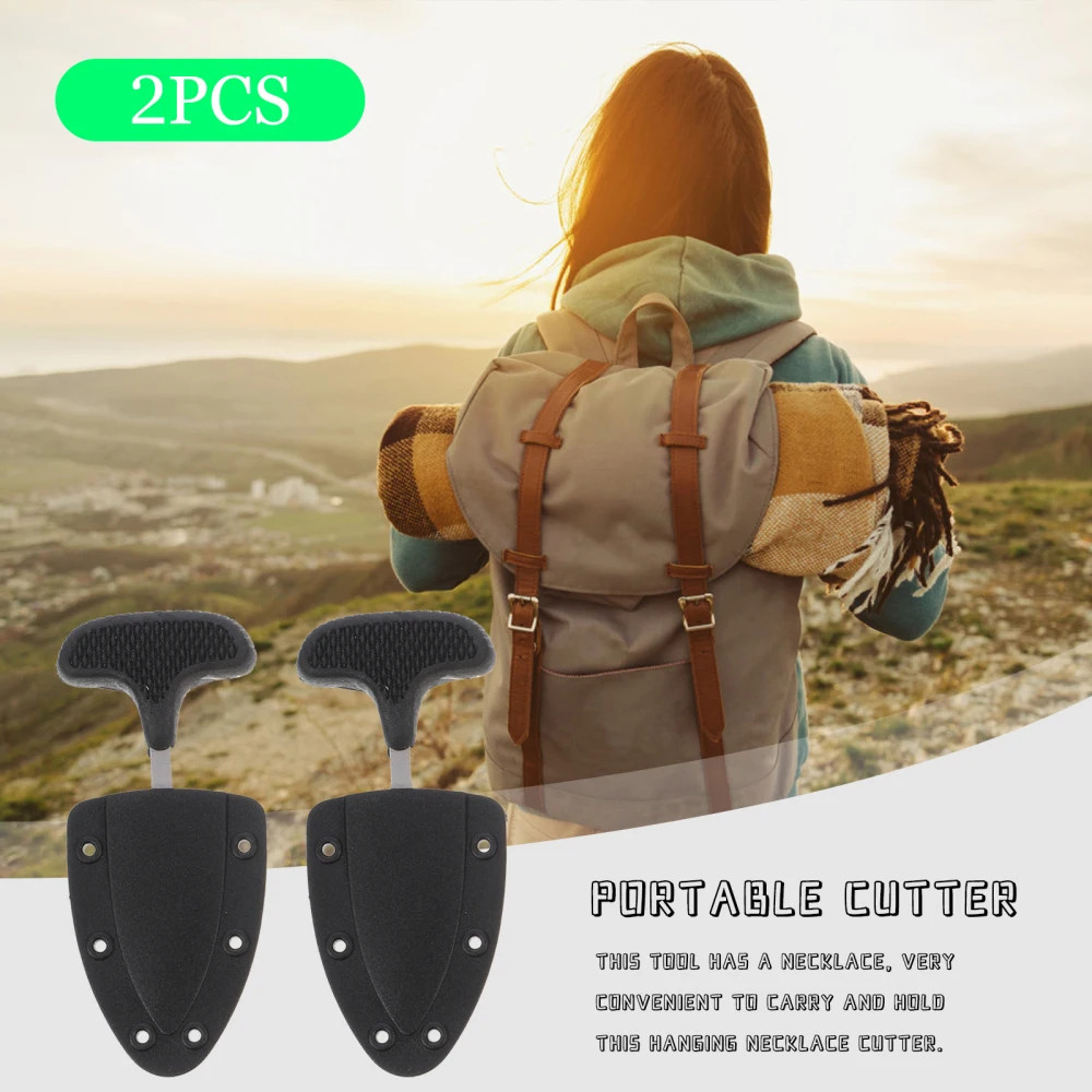 1/2Pcs Multifunctional Necklace Cutters Outdoor Camping Cutters Portable Cutters