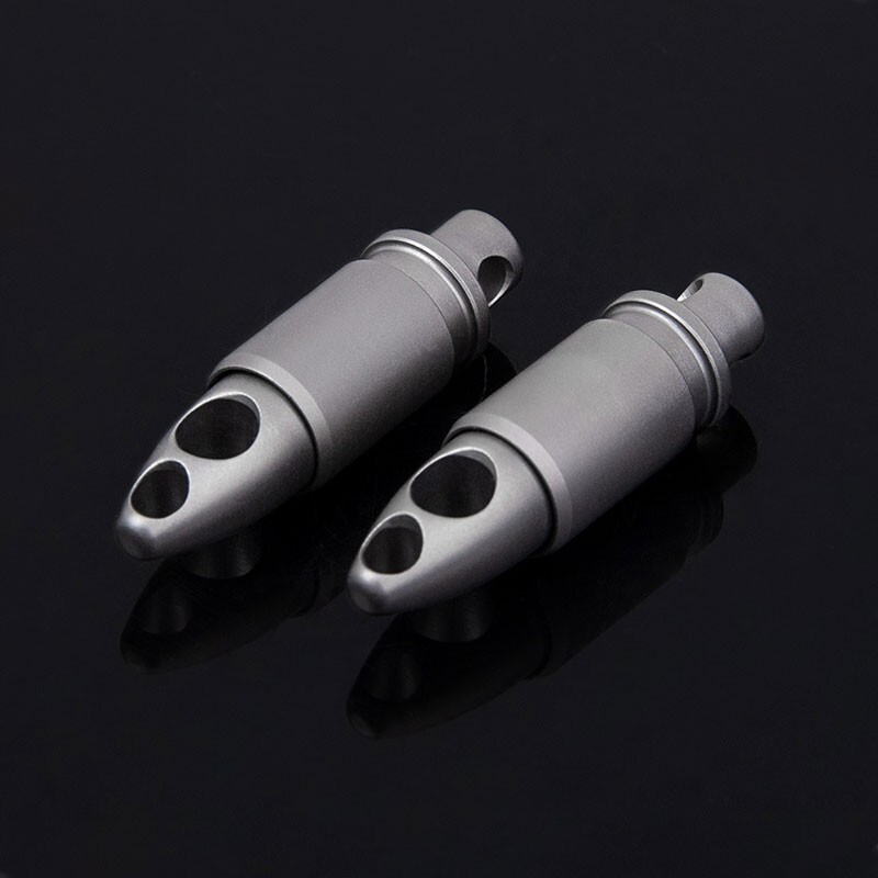 Hot Titanium Insert Buckle Gimbal Ring Portable Double Keychain Tool Pendant EDC