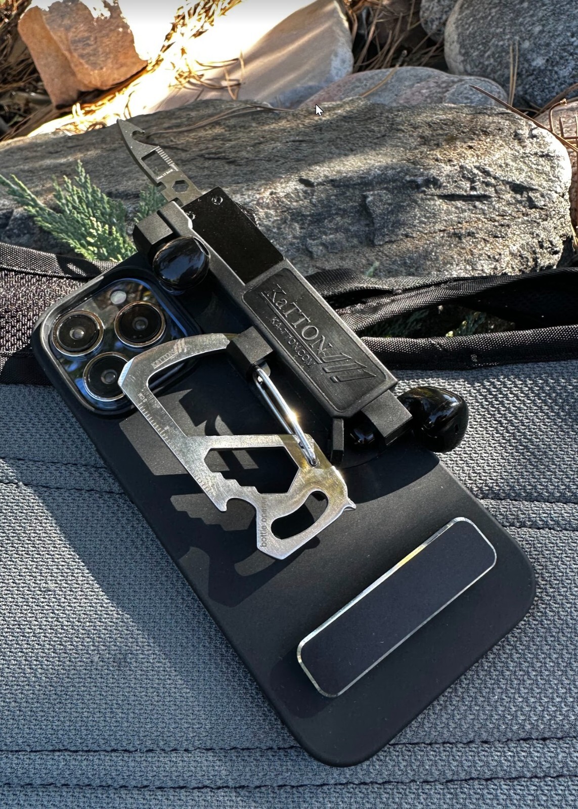KaTTON Multi tool Phone Case for iPhone 14 Pro Includes Removable Multitool