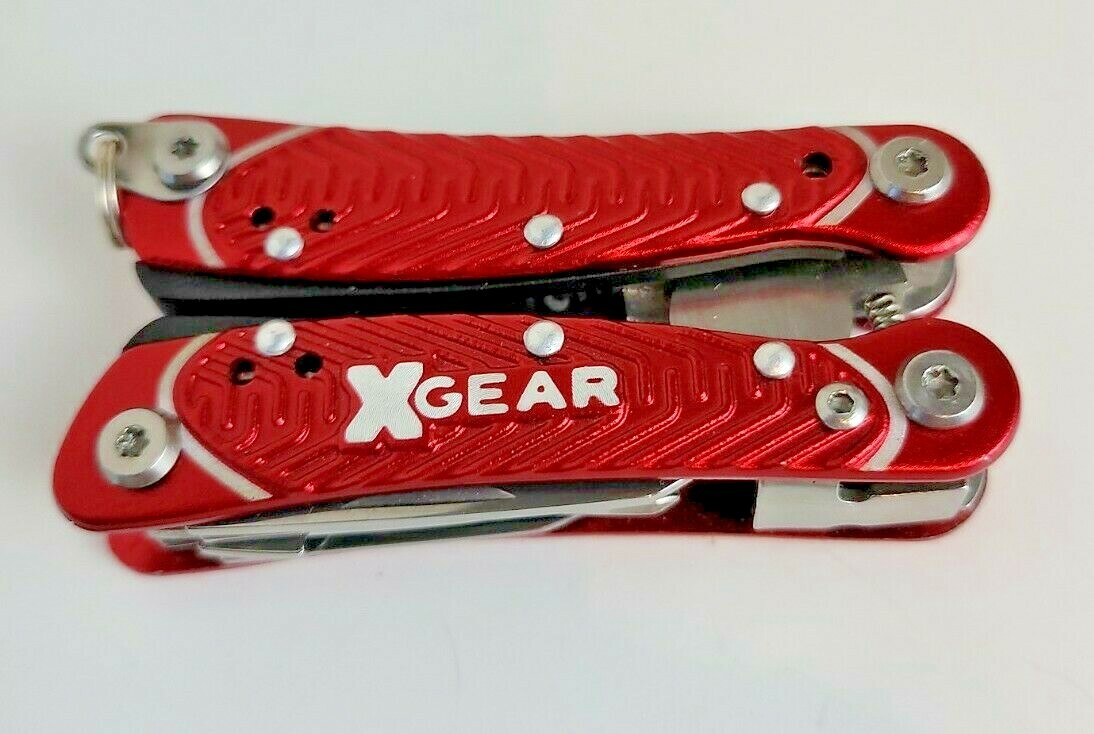 Red Metal XGEAR Multi-Tool for Key Ring – 3″ Long