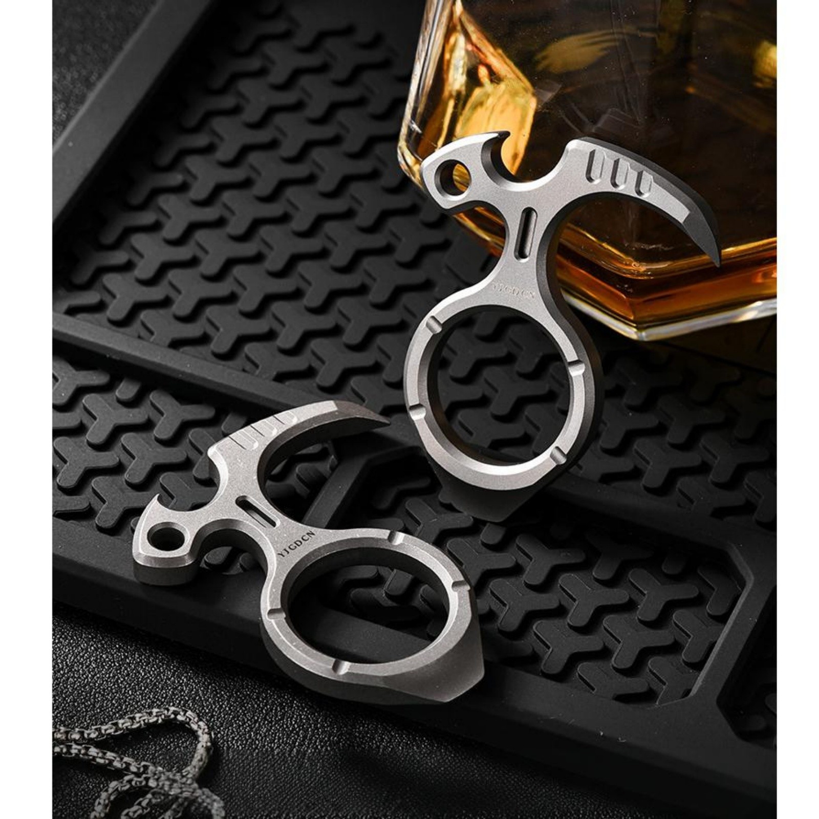 Titanium Alloy EDC Multi Tool Bottle Opener Outdoor Camping Pocket Gear