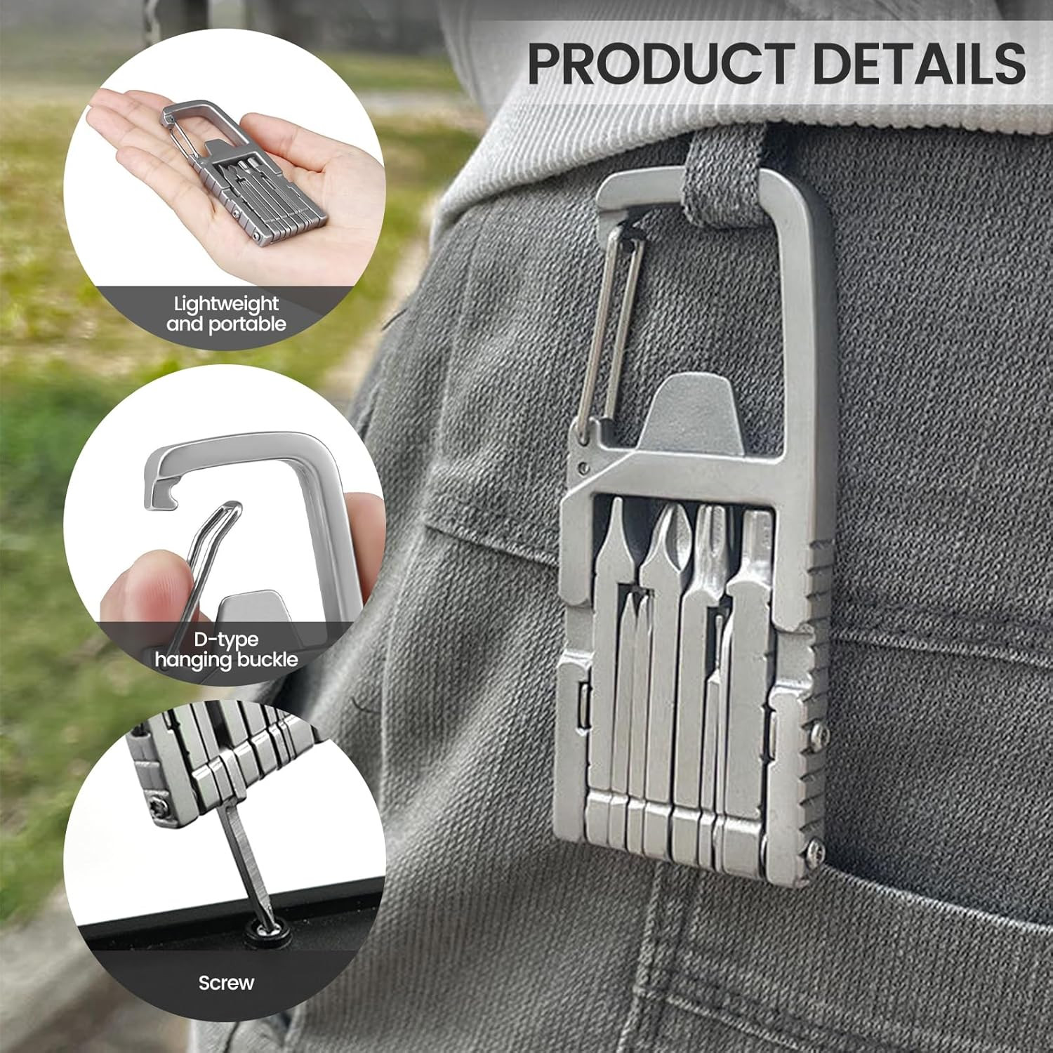 13 in 1 Jawbreaker Mini Tool Self Defense,Jawbreaker Mini Tool with Bottle Opene