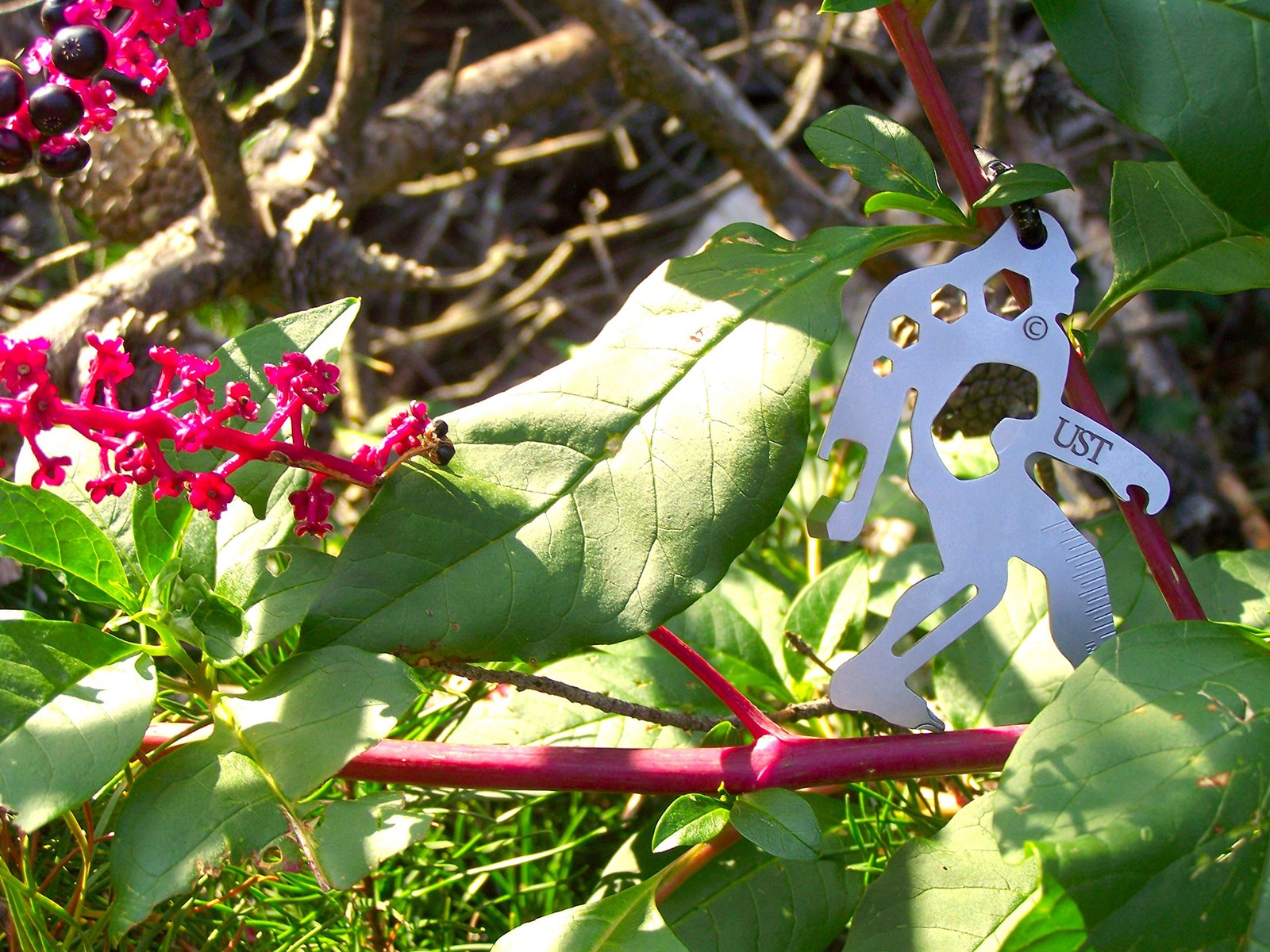 Sasquatch Pocket Multi Tool with Carabiner Stainless Steel 8 in 1 Travel Safe