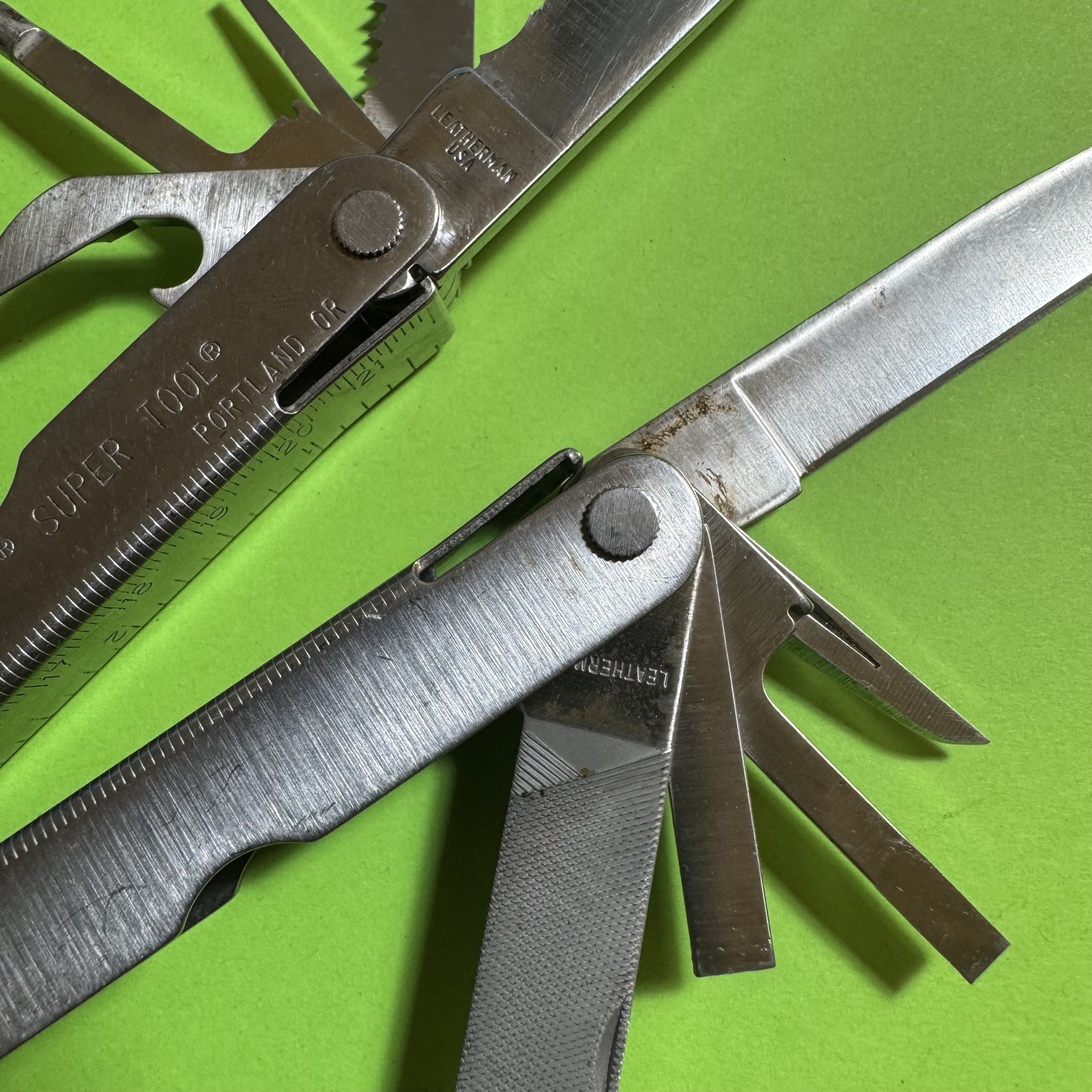 Leatherman Super Tool Plier Multi Tool Pocket Knife Stainless EDC #758
