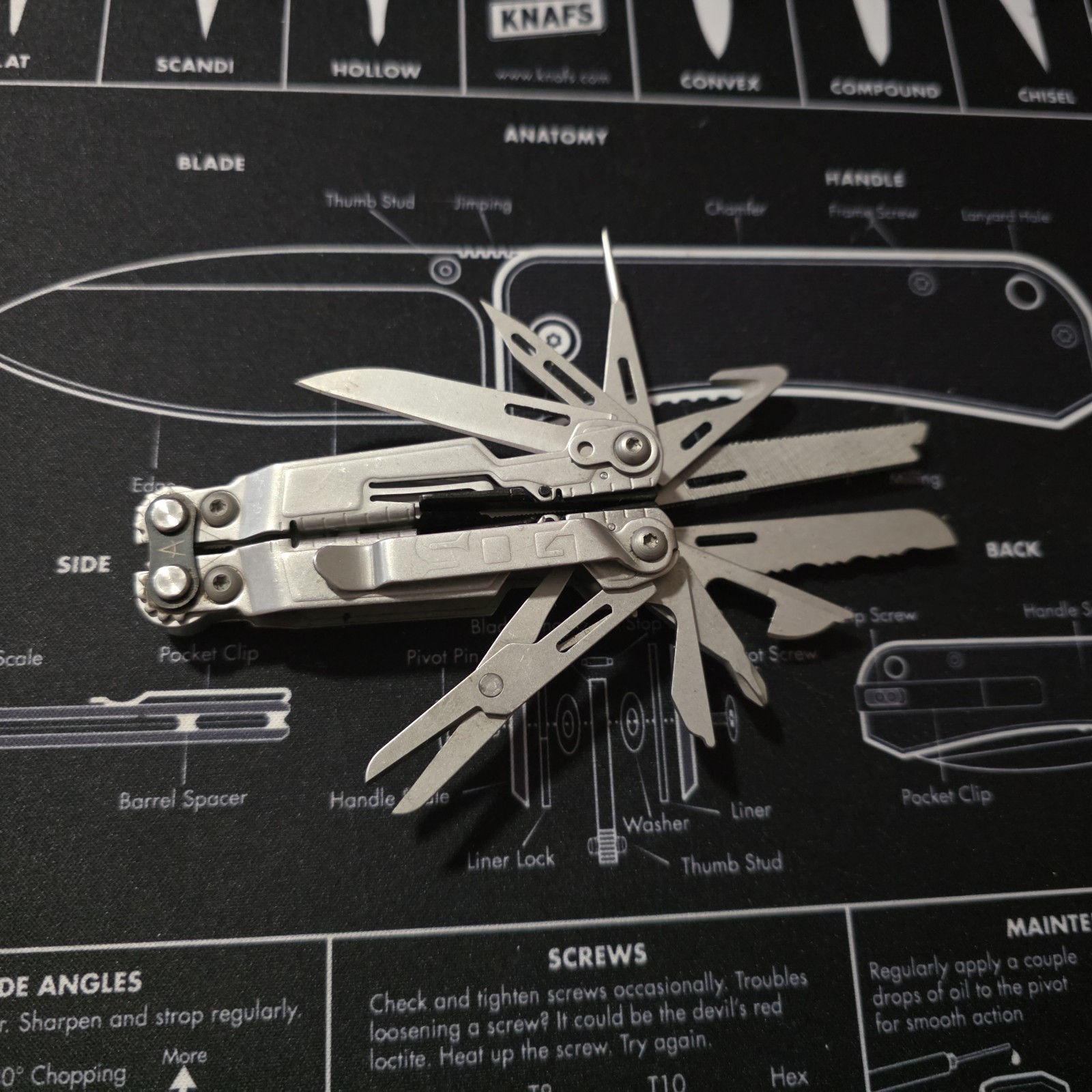 SOG PowerPint EDC Tool Compact Lightweight W/ 18 Multitools In One