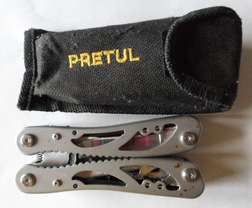 Pretul – Multi Tool Pliers / Screwdriver / Folding Knife / Opener – w/ Sheath