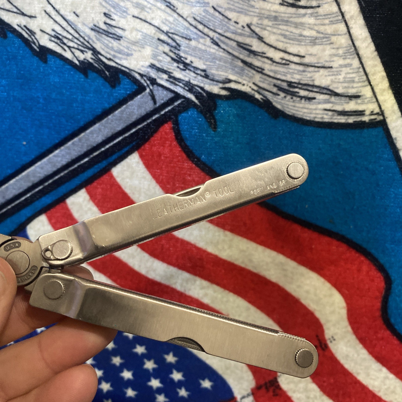 VTG Original Leatherman Multi-Tool Portland OR USA + Leather Sheath 1990’s CLEAN