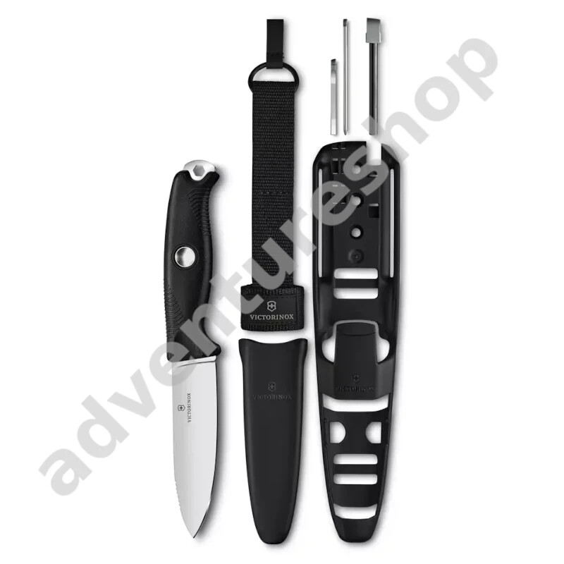 Victorinox Venture Pro Black Full Tang Outdoor Knife with carrying system