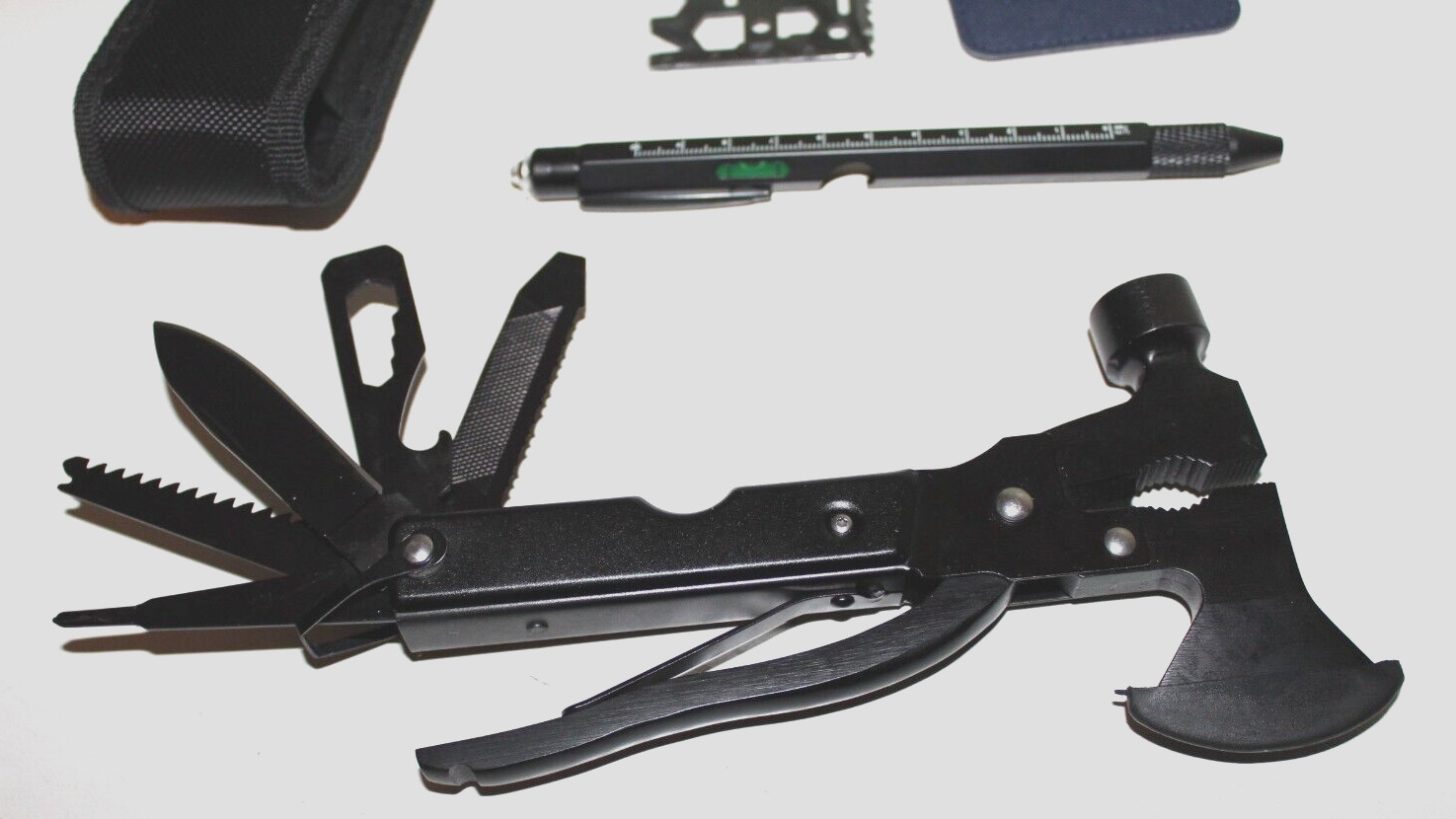 Multi Tools Camping Axe Survival Gear Outdoor Emergency Hatchet Hammer Kit