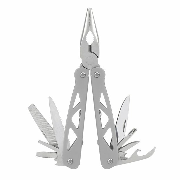 OZARK TRAIL 12-IN-1 MULTI TOOL WITH SHEATH SILVER HANDLE NEW! FREE SHIP!