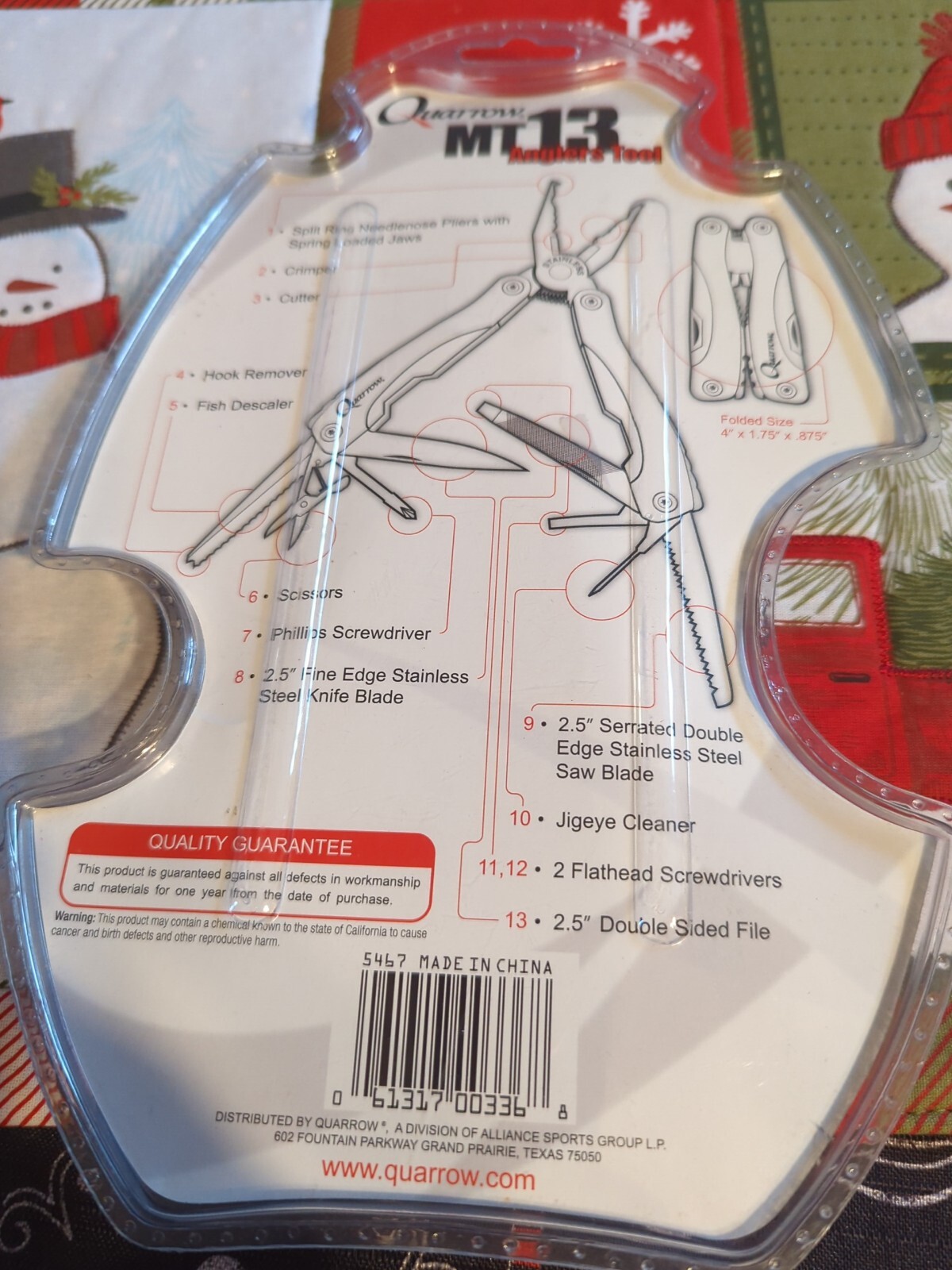 QUARROW MT 13 Anglers Tool