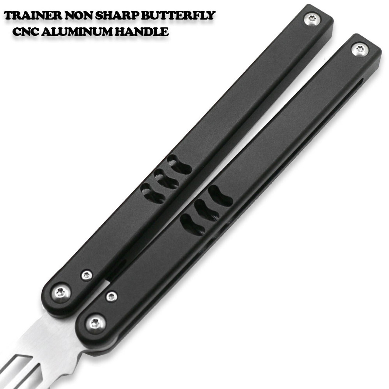 CNC Shark Model Non-Sharp Professional Trainer – Butterfly Black Handle
