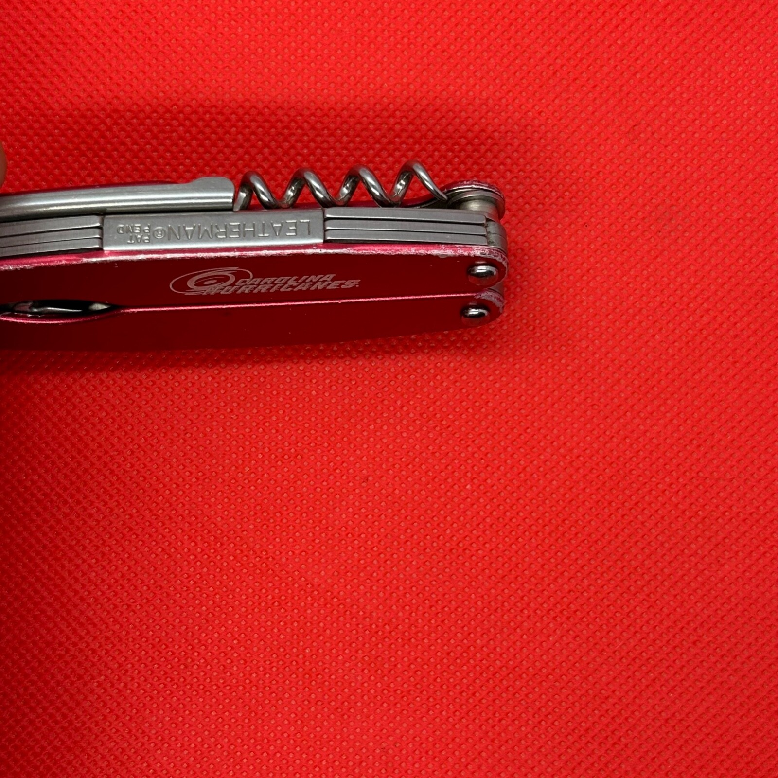 Retired Gen 1 Red “Carolina Hurricanes” Leatherman Juice C2 Multitool. **READ**