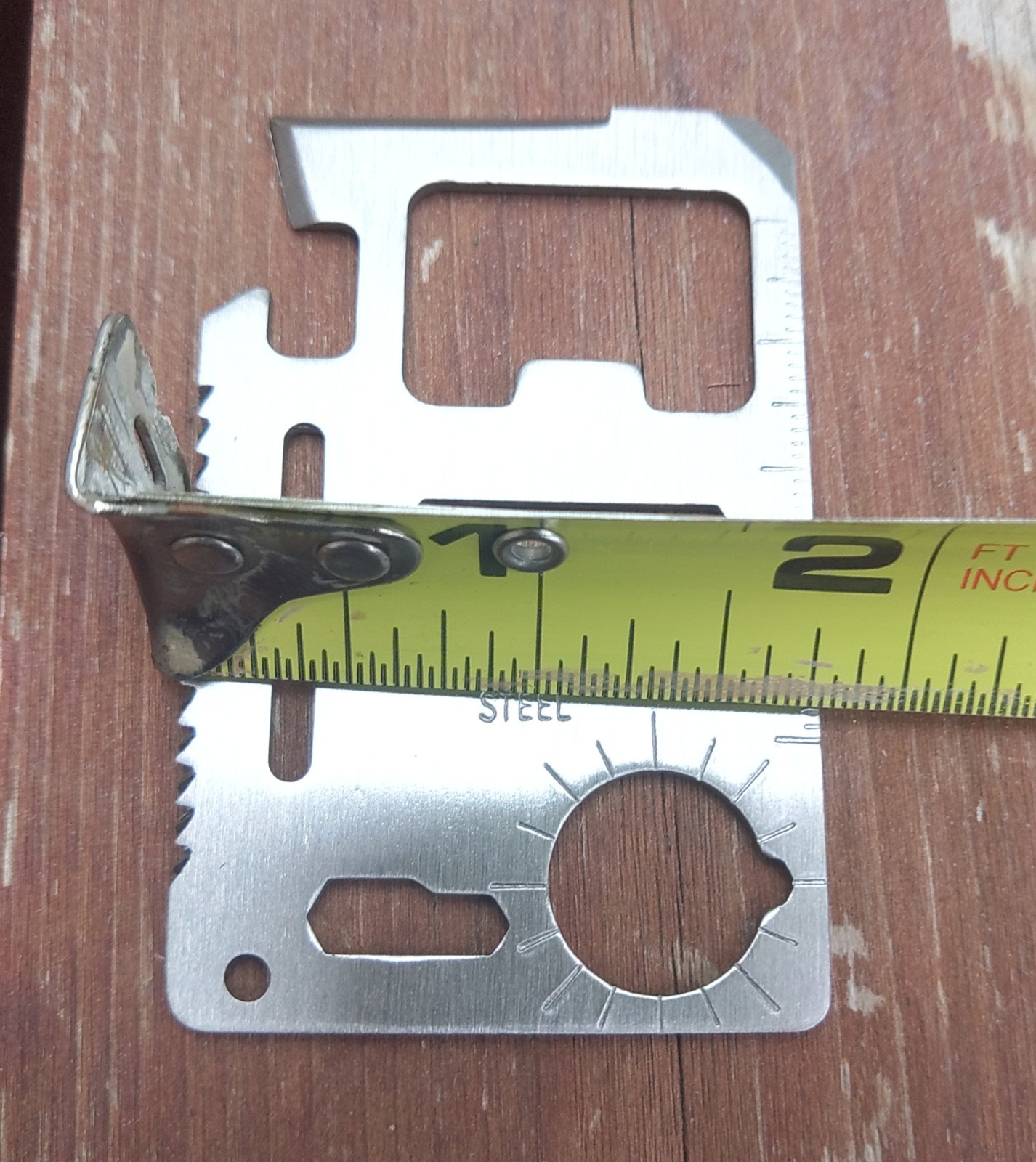 New Tactical 11 in 1 Survival Pocket Credit Card Multi-tool Stainless Steel