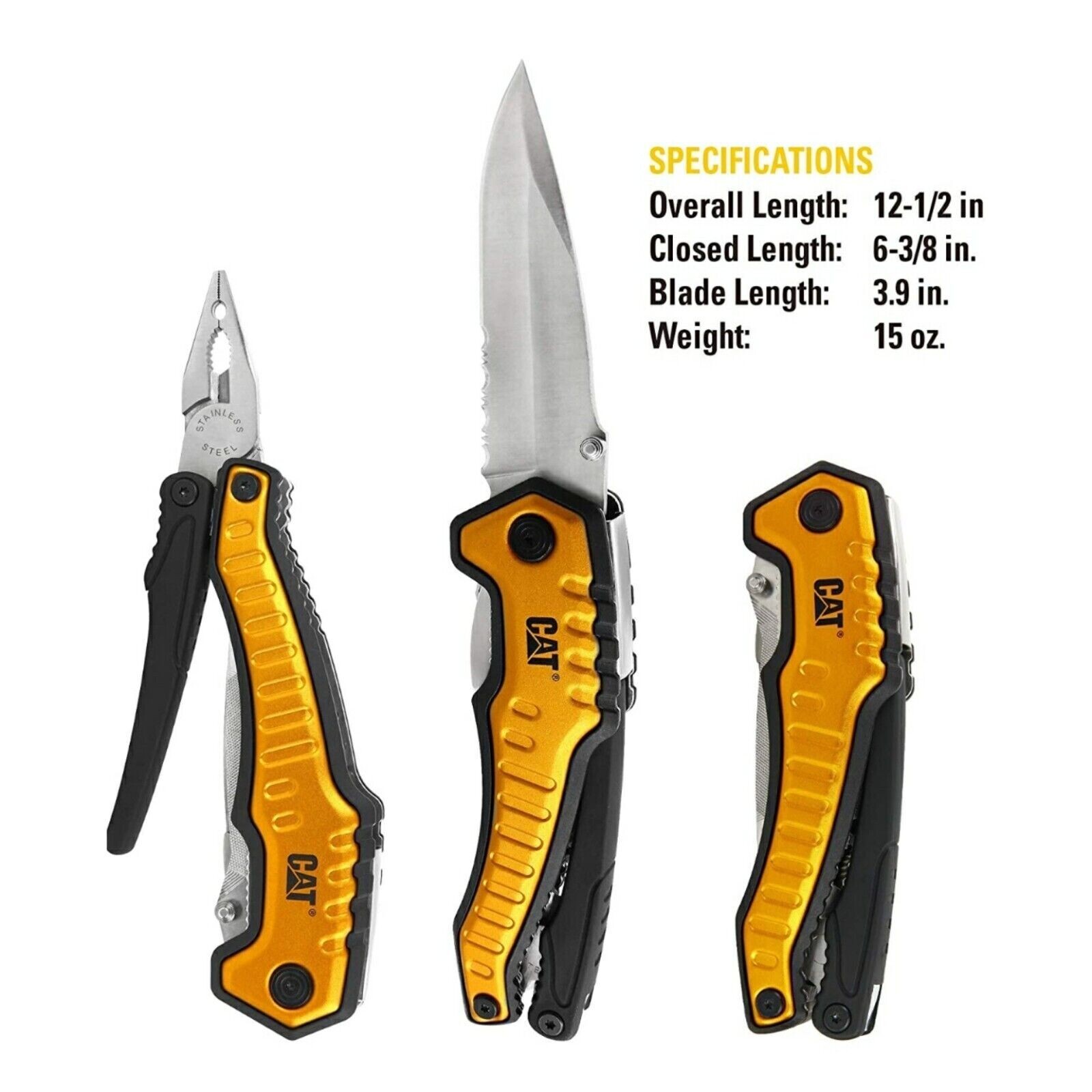 CAT XL 9-IN-1 Multi-Tool Set With Belt Loop Storage Pouch