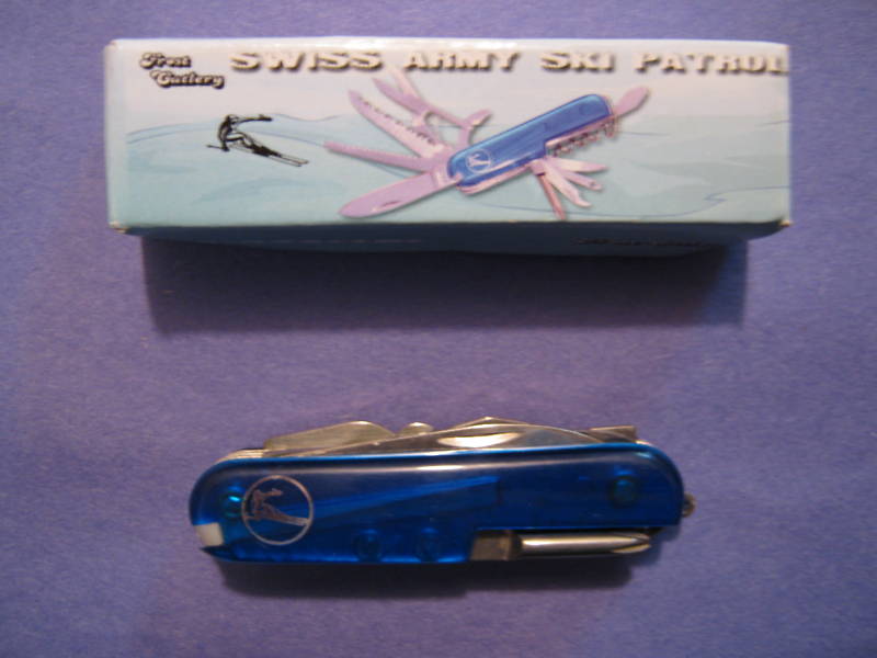 5 Frost Pocket Knives w/SWISS ARMY SKI PATROL/BANDIT 11