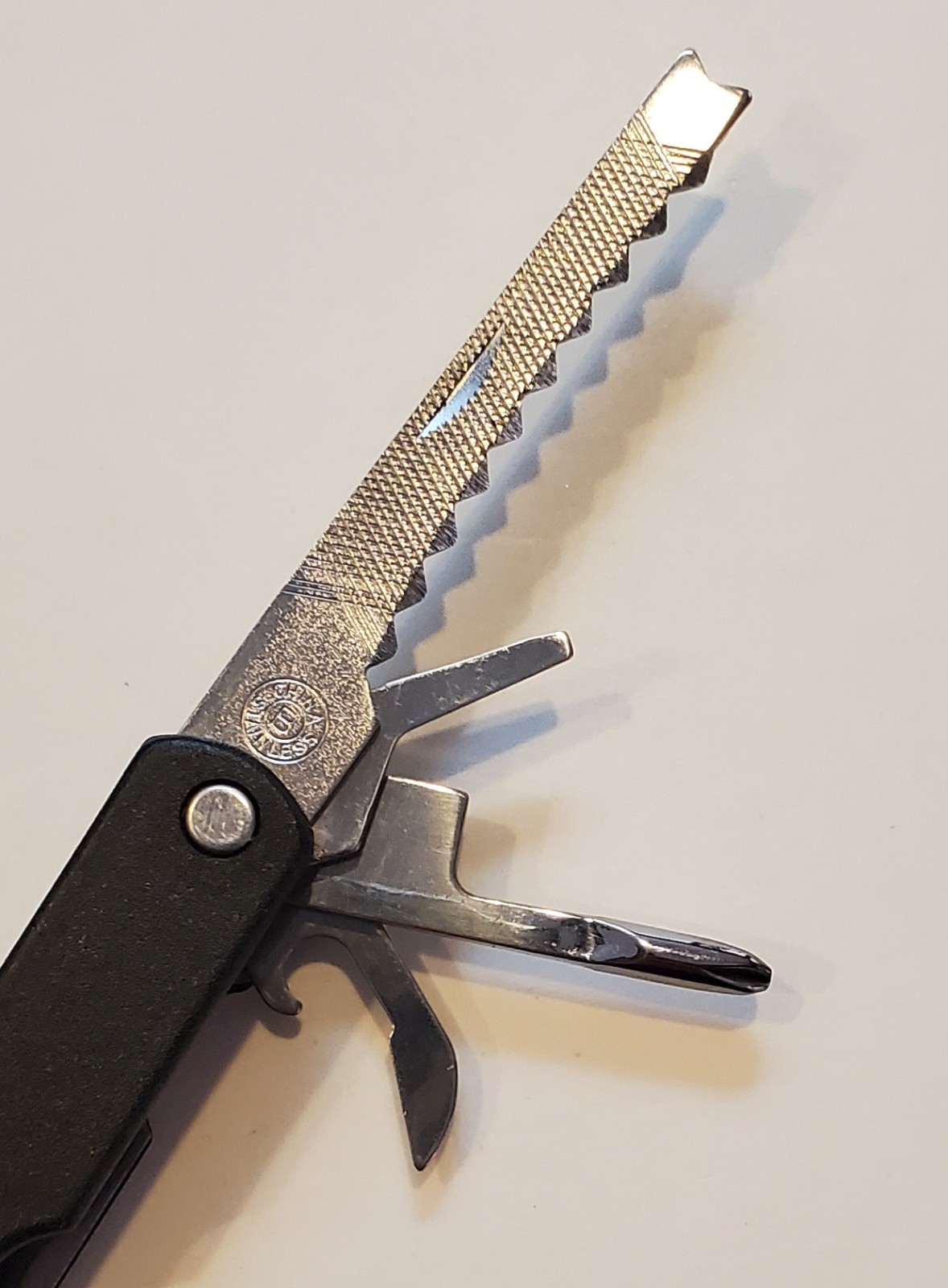 Excellent Lightly Used Stainless Steel 13 Item Multi-Tool w/Nylon Case UGC China