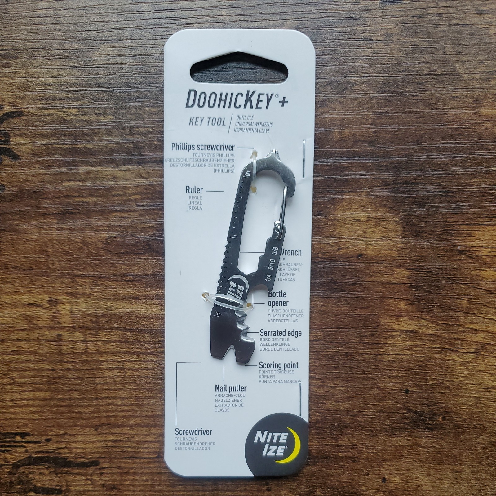 Nite Ize DoohicKey Keychain Mini Purpose Multi Tool Stainless Steel