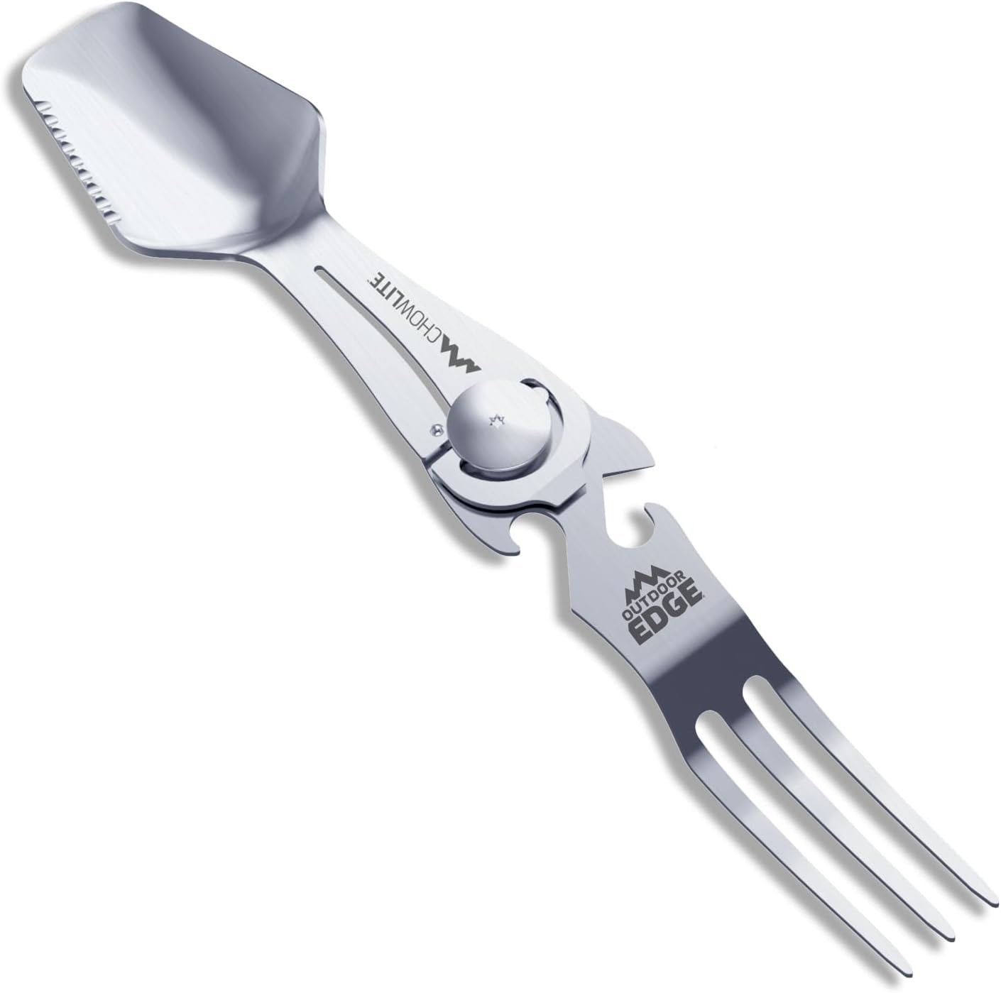 ChowPal Mealtime Multitool W/ Folding Knife Fork Spoon Bottle Opener Can Opener
