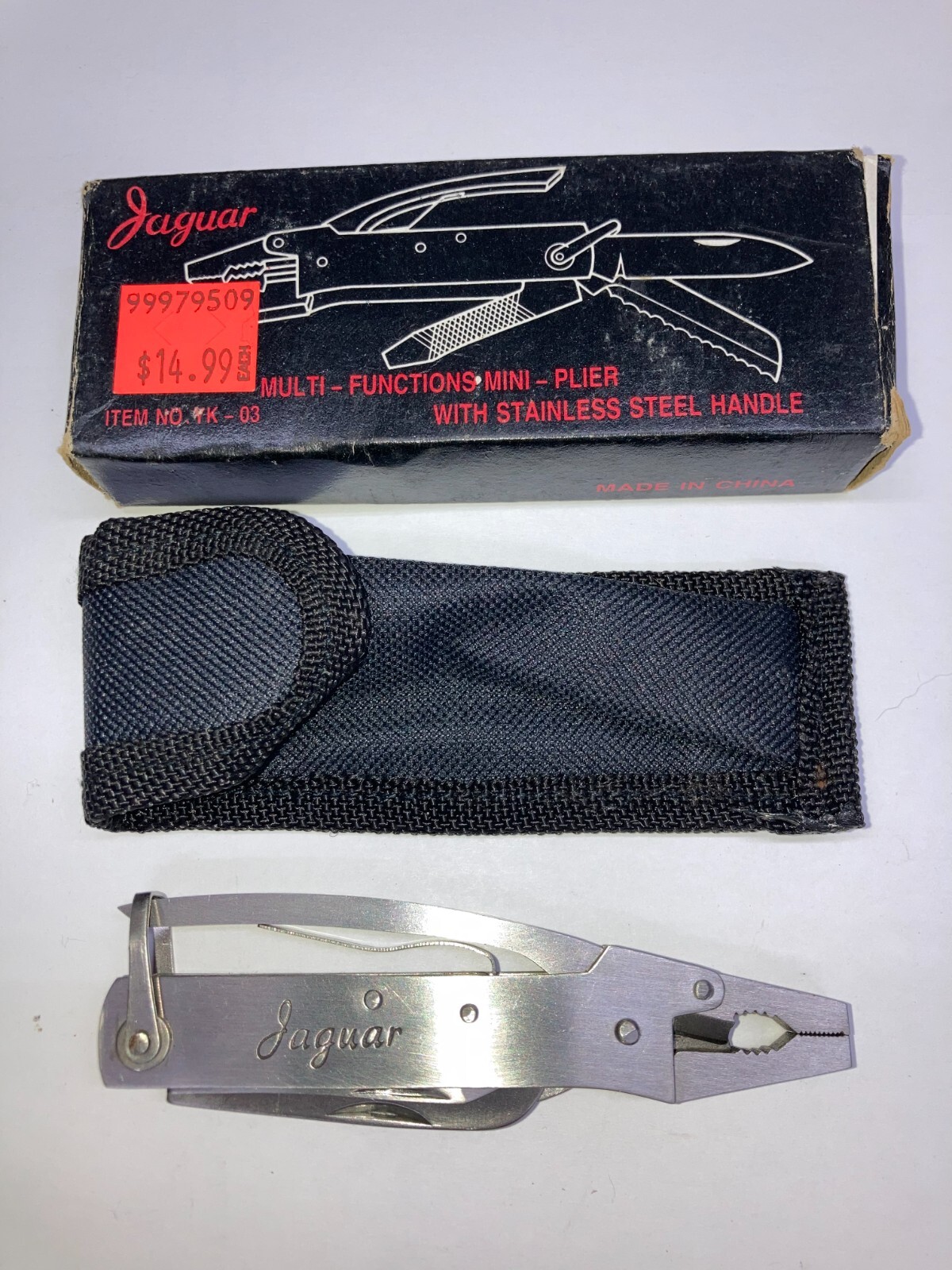 Jaquar Pocket Tool (Multi-Function Pliers/Tools) w/Nylon Case YK-03