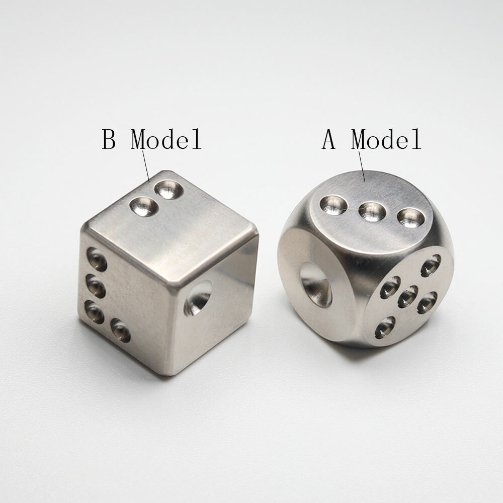 EDC Creative Solid TC4 Titanium Alloy Dice EDC Toy KTV Entertainment Supplies