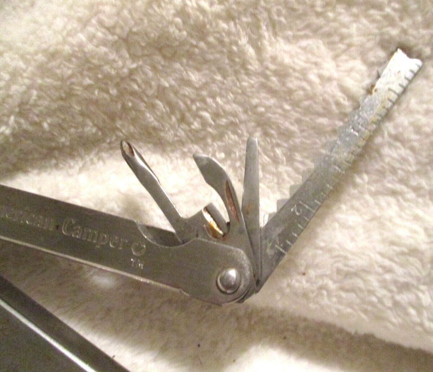 American Camper~Camping Tool~9 Tools in One~Multi-Tool~Stainless Steel