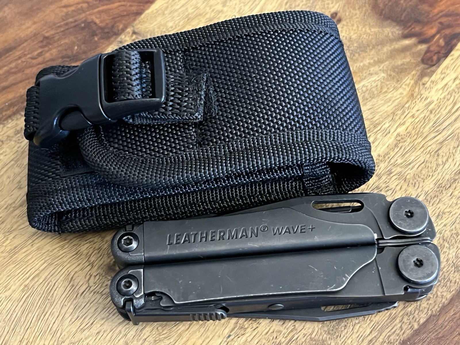 2021 Leatherman Wave Plus Black Oxide Multi-Tool EXCELLENT!!! w/Beautiful Sheath