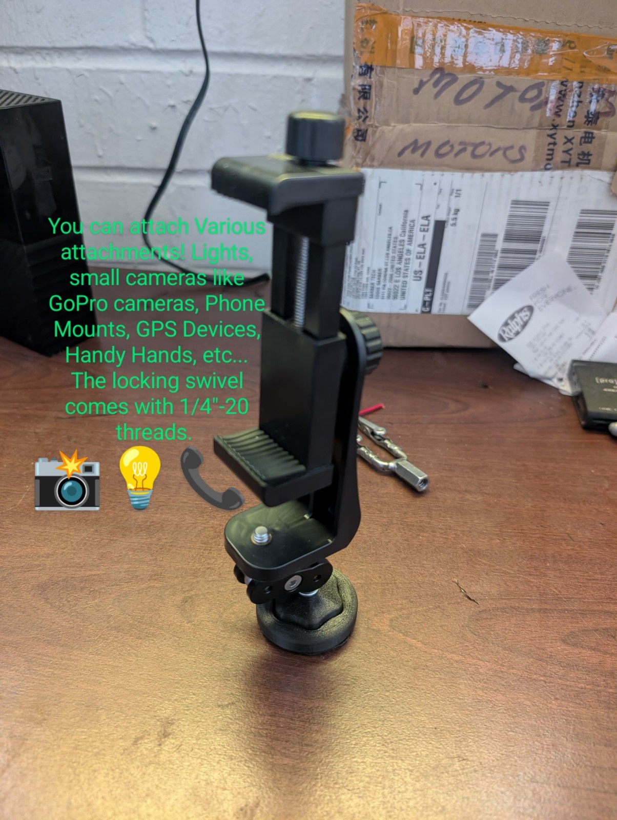 Multi-Purpose 3RD HAND with Magnets And Locking Swivel With Various Attachments