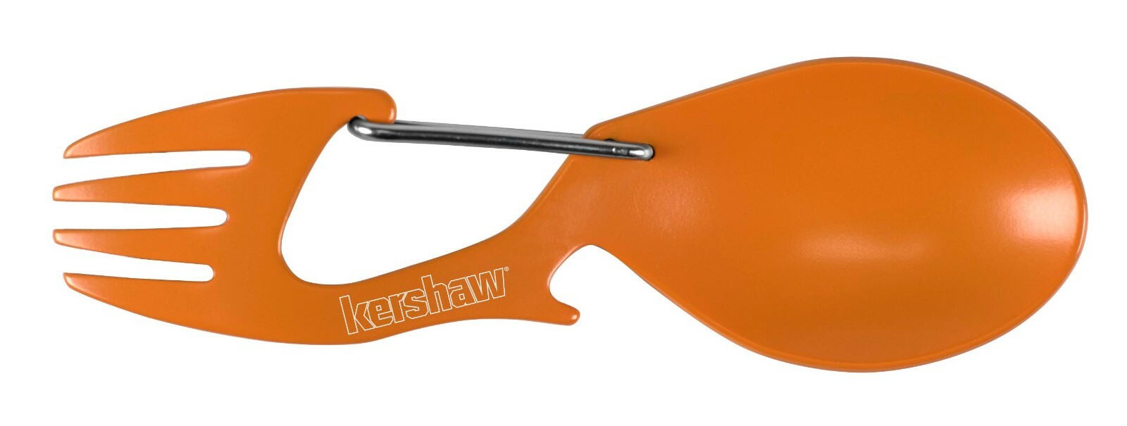 KERSHAW RATION ORANGE Fork, Spoon, Bottle Opener Carabiner Gate 1140ORX **L@@K**