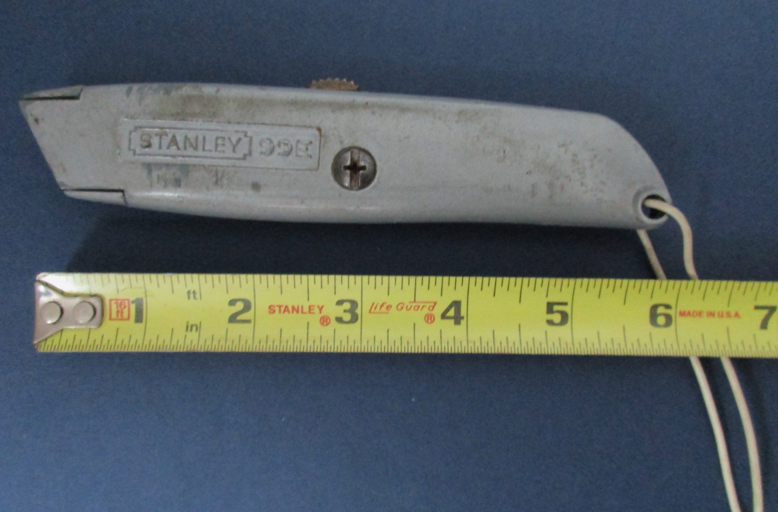 Grandpas Desk Drawer-Multi-Tool-Texas Instr. Solar Calculator-Stanley Box Cutter