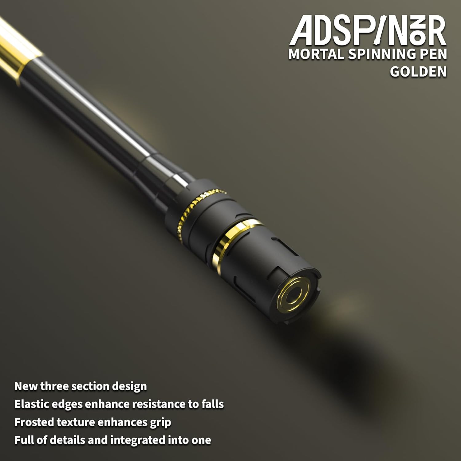 Weighted Mortal Spinning Pen Mod for Advanced Tricks – Gold Finish