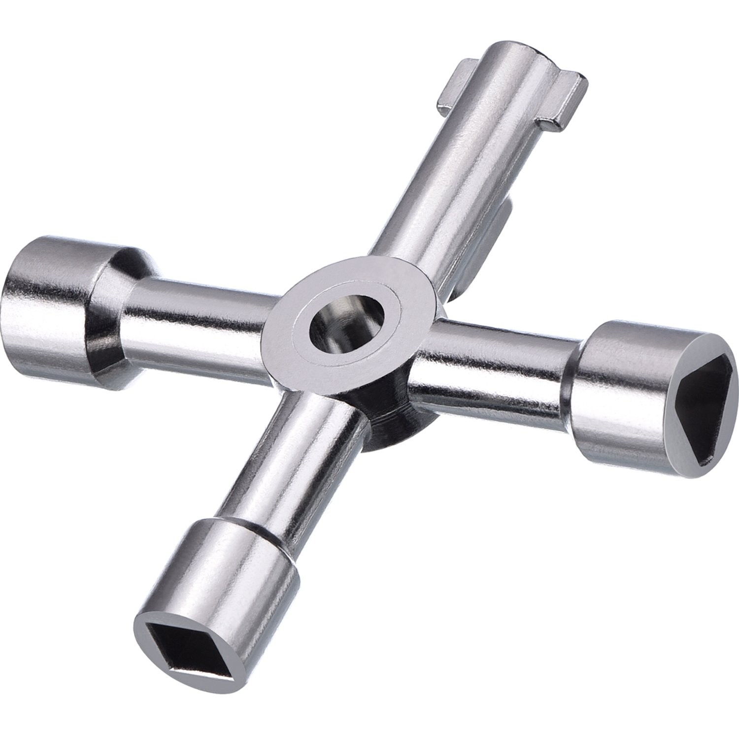 4 Way Sillcock Water Key, 15/64″, 5/16″, 15/32″, 35/64″ Multifunction Utility…