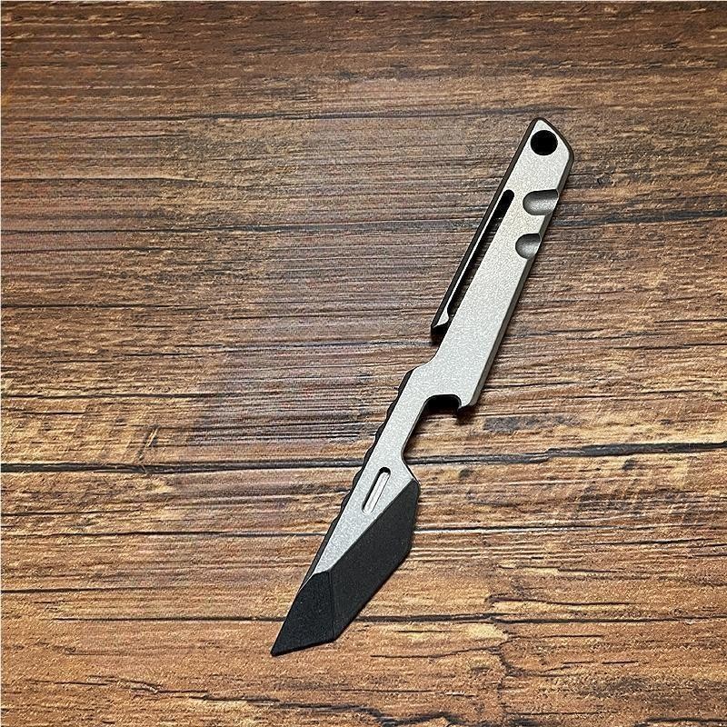 EDC Titanium Alloy Pry Bar Crowbar with Pocket Clip Bottle Opener Multi Tools