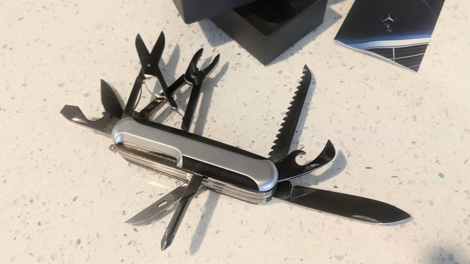 MERCEDES BENZ * RICHARTZ Solingen pocket knife Multi tool – Swiss Army style NOS