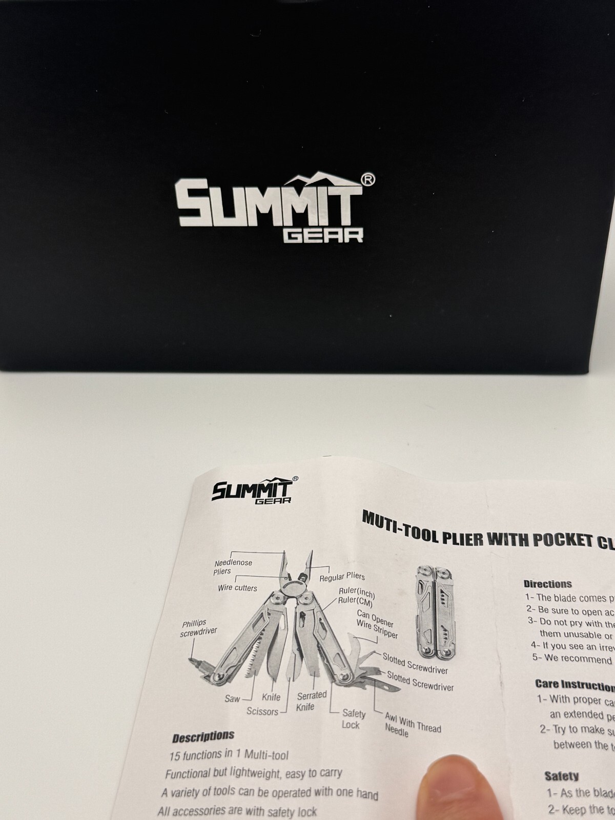 Summit Gear 16 in 1 Multi-Tool Hunting Survival Survivalist Tool Men Hunting