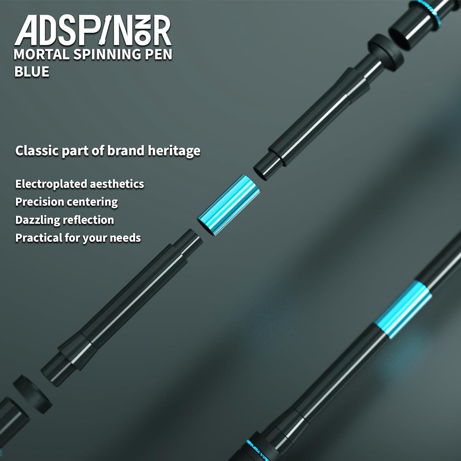 Weighted Spinning Pen for Advanced Tricks – Precision & Practice (Blue)